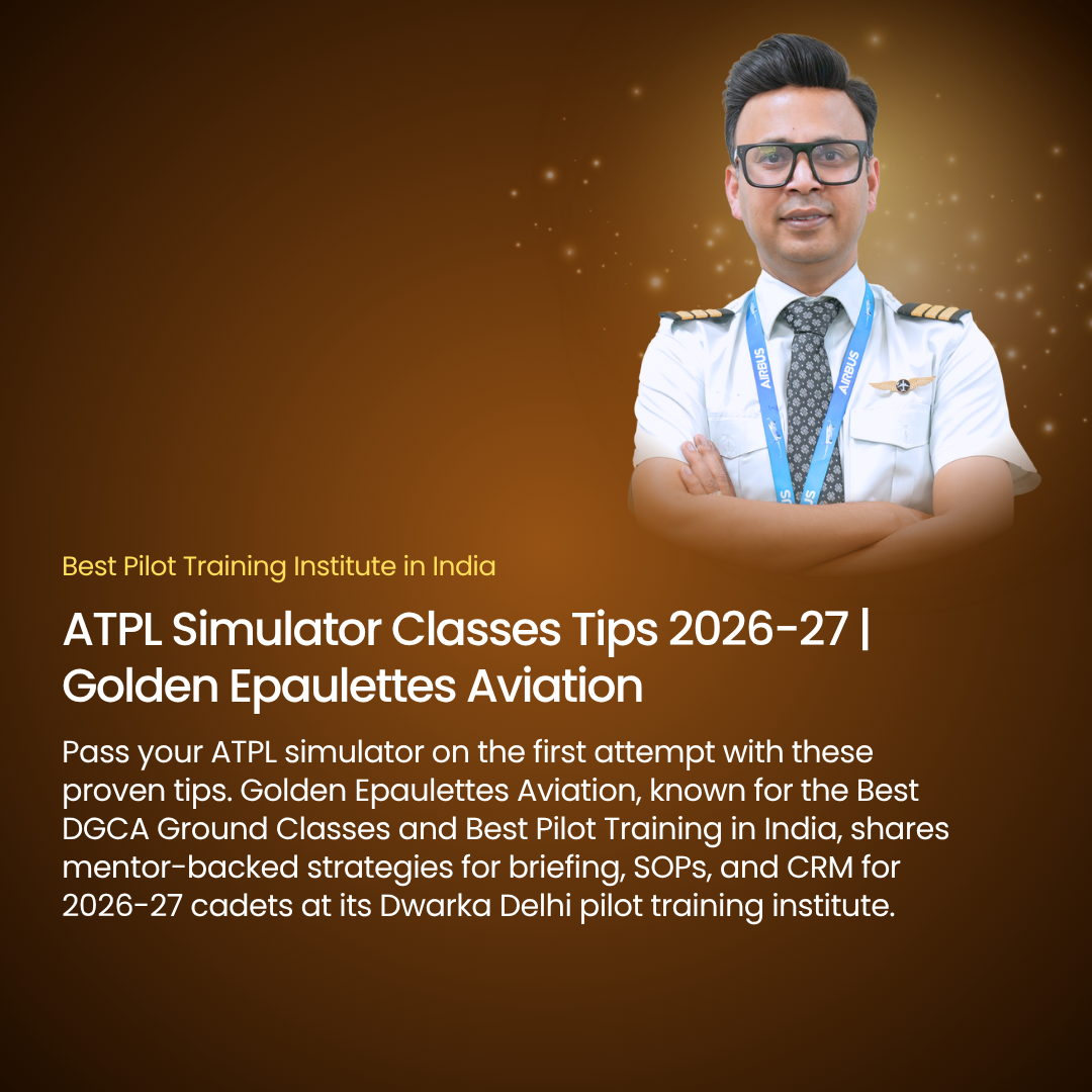 Commercial Pilot Air Regulations 2026-27 | Pilot Training Dwarka Delhi | Golden Epaulettes Aviation